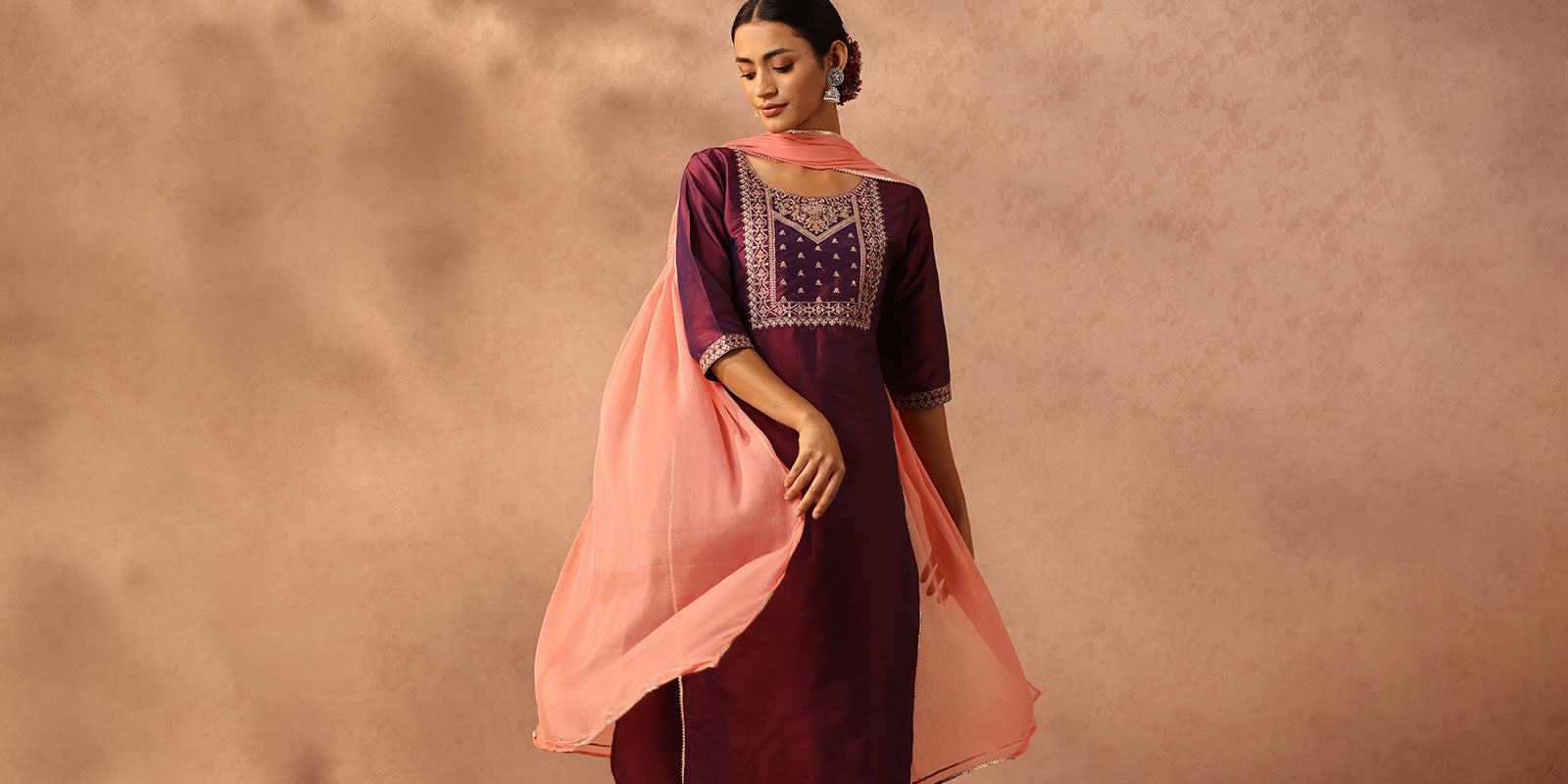 Chic Purple Salwar Suit -